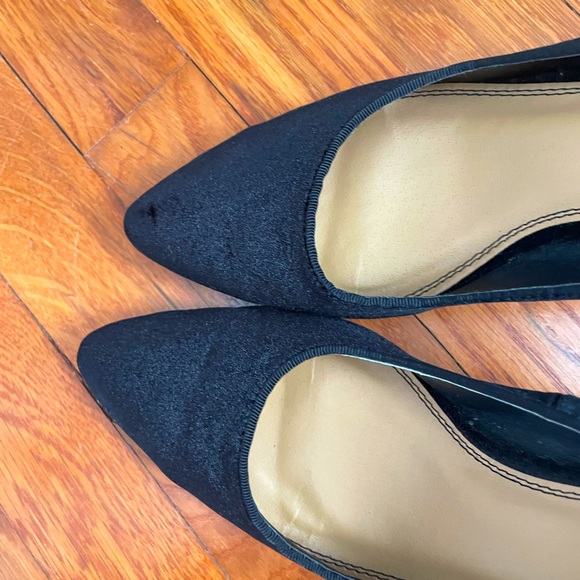 Black velvet heels - Picture 2 of 5